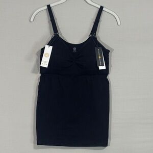 Kindred Bravely Sublime Pumping Nursing Tank Bra Black M NWT